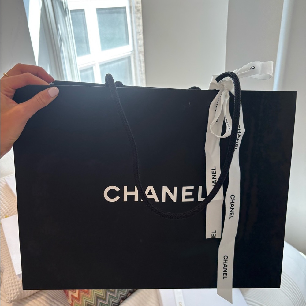 CHANEL Black and White Gift Bag